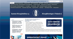 Desktop Screenshot of kirurgiyhdistys.fi