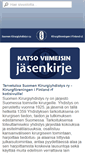 Mobile Screenshot of kirurgiyhdistys.fi
