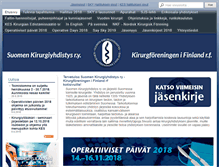 Tablet Screenshot of kirurgiyhdistys.fi